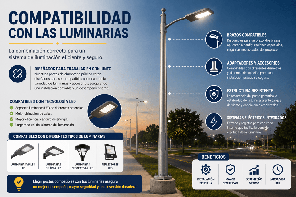 compatibilidad de luminarias