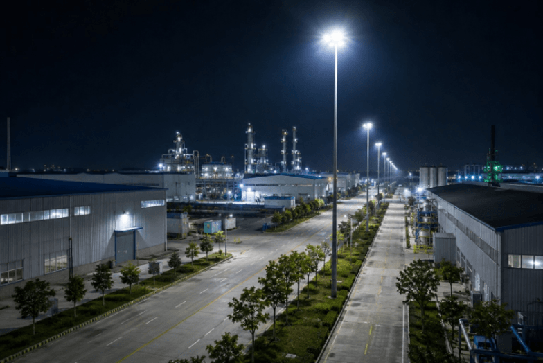 luminarias parques industriales
